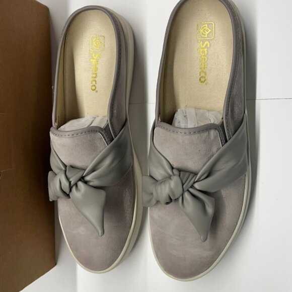 New in Box Spenco Women's Barbados Slide Mule in Dove Grey Size 12 - Picture 2 of 6